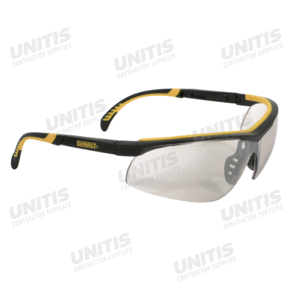 Dewalt DC Safety Glasses - Black Frame - Indoor/Outdoor Lens