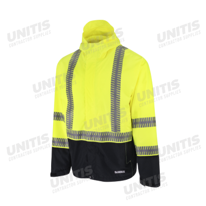 Dewalt Class Ripstop Wind and Rain Jacket - Hi-Vis Green - Size 3X