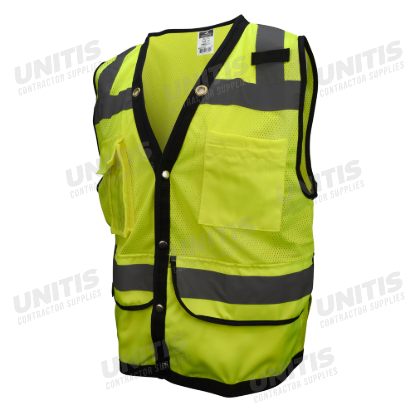 Radians Type R Class 2 Heavy Duty Surveyor Safety Vest - Green - Size M