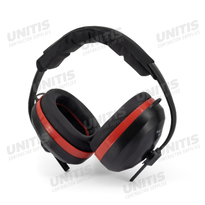 Radians Silencer Earmuff in Clamshell - Black & Red