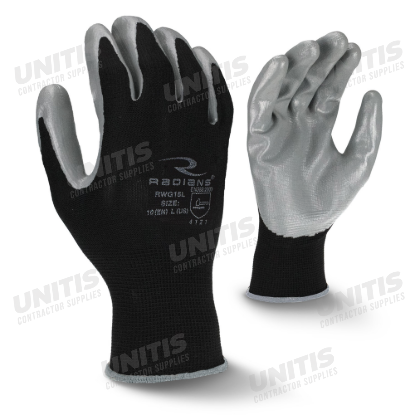 Radians Smooth Nitrile Palm Coated Glove - Size M - Priced per pair