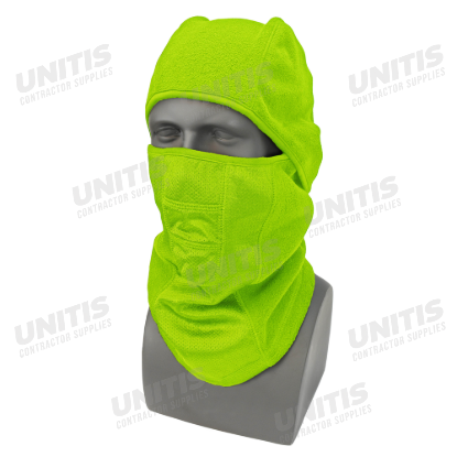 Radians Nordic Blaze Hinged Fleece Balaclava - High Visibility Green