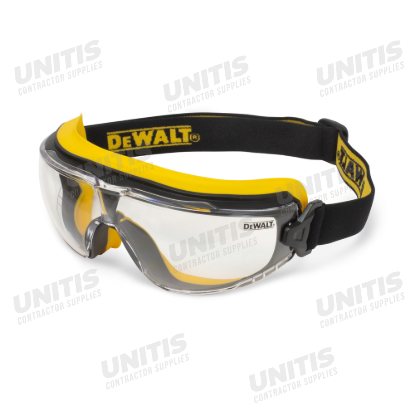 Dewalt Insulator Safety Goggle - Black/Yellow Frame - Clear Anti-Fog Lens