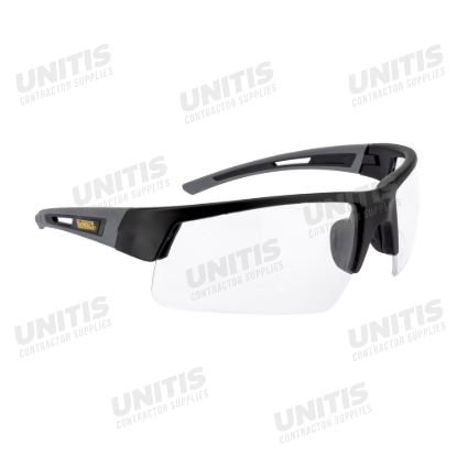 Dewalt Crosscut Safety Glasses - Black Frame - Clear Lens