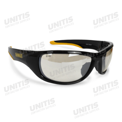 Dewalt Dominator Safety Glasses - Black/Yellow Frame - Indoor/Outdoor Lens