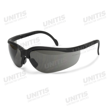 Radians Journey Safety Glasses - Black Frame - Smoke Anti-Fog Lens