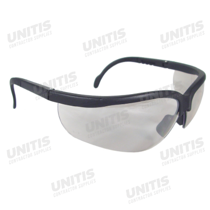 Radians Journey Safety Glasses - Black Frame - Indoor/Outdoor Anti-Fog Lens