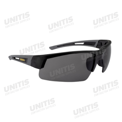 Dewalt Crosscut Safety Glasses - Black Frame - Smoke Lens