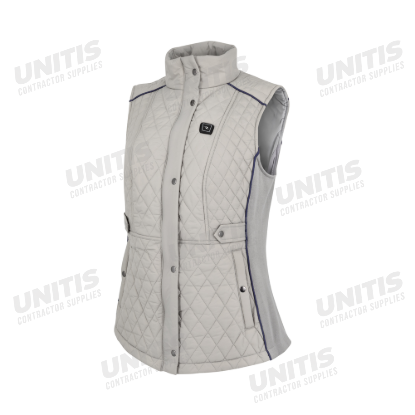 Radians Women's Quilted Heated Vest - Gray - Size M