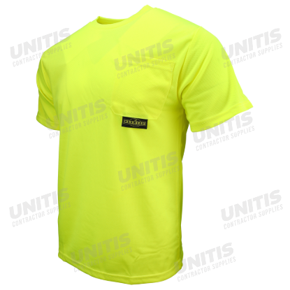 Radians Non-Rated Short Sleeve Safety T-Shirt with Max-Dri - Green - Size 4X