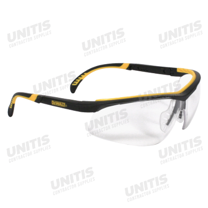 Dewalt DC Safety Glasses - Black Frame - fog Lens - Clear Anti