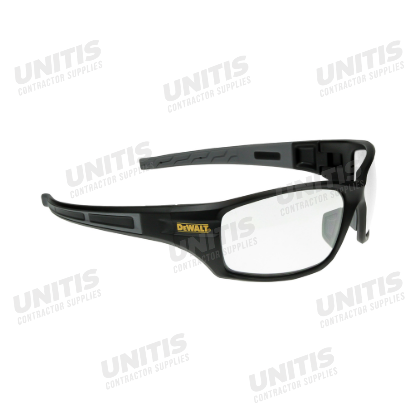 Dewalt Auger Safety Glasses - Black Frame - Clear Lens