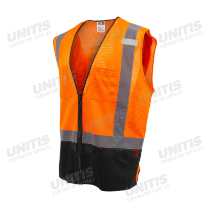 Radians Color-Blocked Vest - Hi-Vis Orange - Size 2X