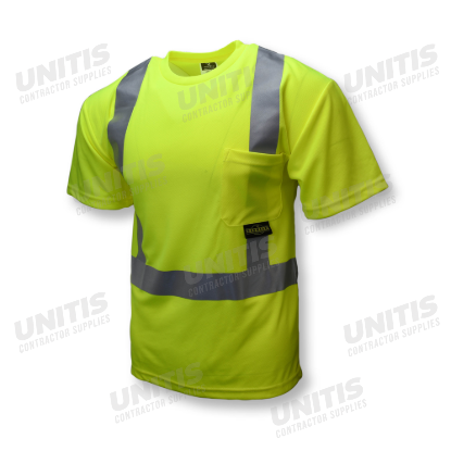 Radians Class 2 High Visibility Safety T-Shirt with Max-Dri - Green - Size 4X