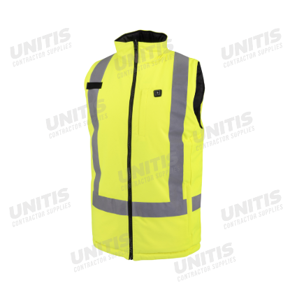 Radians Class Reversible Heated Vest - Hi-Vis Green - Size S