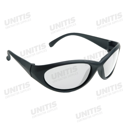 Radians Cobalt Safety Glasses - Black Frame - Clear Lens