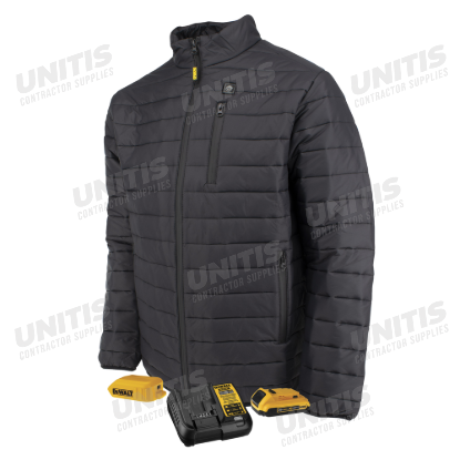 Dewalt Men's Heated Puffer Jacket Kit - Black - Size S