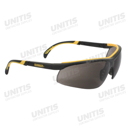 Dewalt DC Safety Glasses - Black Frame - Smoke Lens