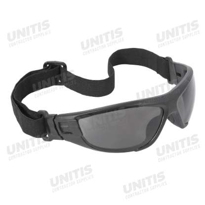 Radians Cuatro Foam Lined Eyewear - Black Frame - Smoke Anti-Fog Lens