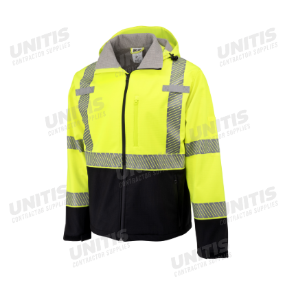 Radians Type R Class 3 Softshell Ripstop Jacket - Hi-Vis Green - Size 4X