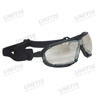 Radians Dagger Foam Lined Safety Goggle - Black Frame - Indoor/Outdoor Anti-Fog Lens