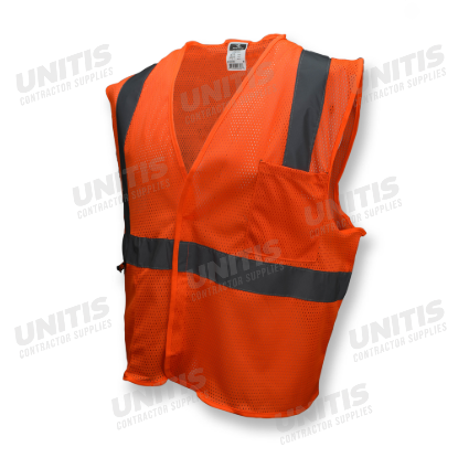Radians Economy Type R Class 2 Mesh Safety Vest - Orange - Size M