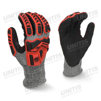 Radians Cut Protection Level Work Glove with Padded Palm - Size M - Priced per pair