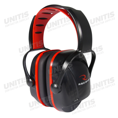 Radians X-Caliber Youth Earmuff - Black & Red