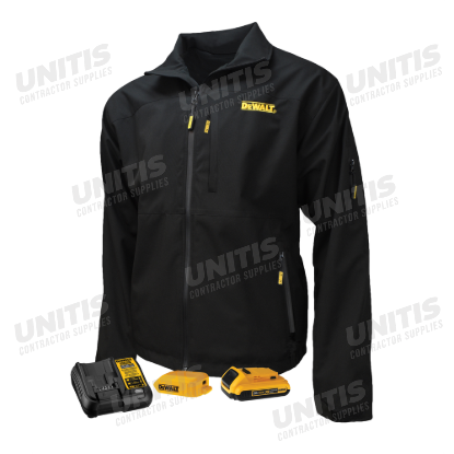 Dewalt Men's Heated Structured Soft Shell Jacket Kit - Black - Size L