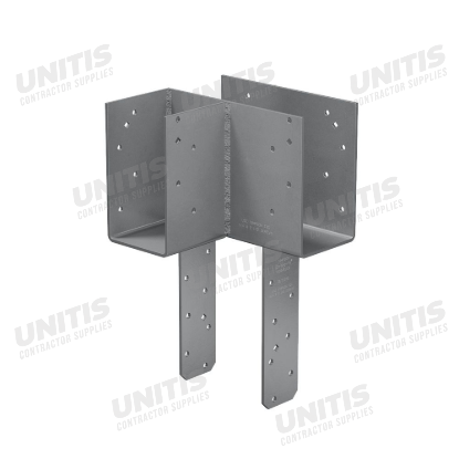 Simpson ECCLLQ L-Shape End Column Cap for 4x Beams, 4x Post w/ SDS Screws, Skewed Left