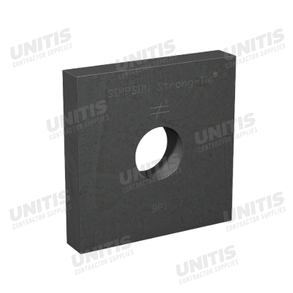 Simpson BP 3-1/2" x 3-1/2" Bearing Plate with 1" Bolt Diameter