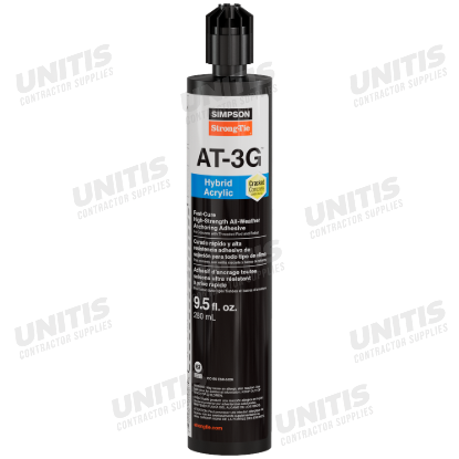 Simpson AT-3G 9.5-oz. High-Strength Acrylic Anchoring Adhesive Cartridge w/ Nozzle