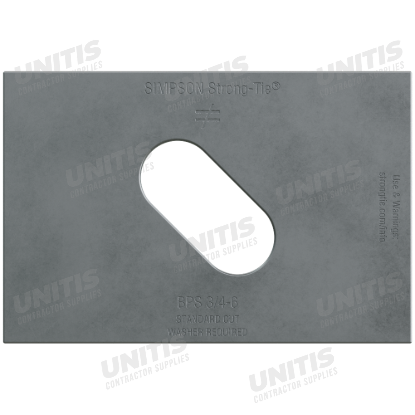 Simpson BPS 3" x 4-1/2" Slotted Bearing Plate with 3/4" Bolt Diameter