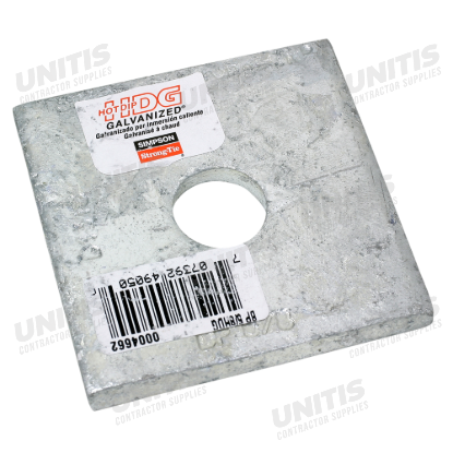 Simpson BP 2-1/2" x 2-1/2" Hot-Dip Galvanized Bearing Plate with 5/8" Bolt Diameter