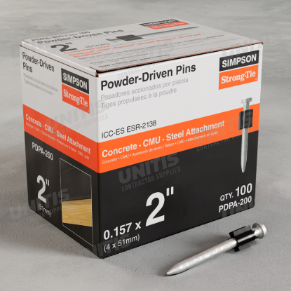 Simpson PDPA .157" x 2" Powder-Actuated Pin - 100/box