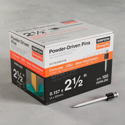 Simpson PDPA .157" x 2-1/2" Powder-Actuated Pin - 100/box