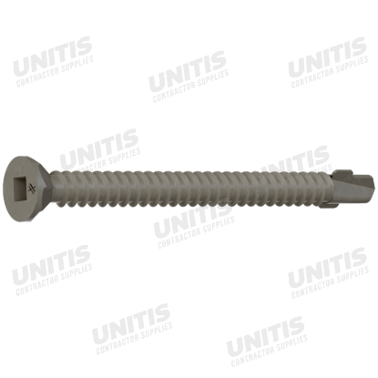 Simpson CBSDQ Sheathing-to-CFS Screw - #10 x 2-1/4" #2 Square Undersized, Quik Guard - 2000/box