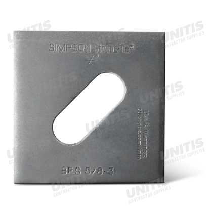 Simpson BPS 3" x 3" Slotted Bearing Plate with 5/8" Bolt Diameter
