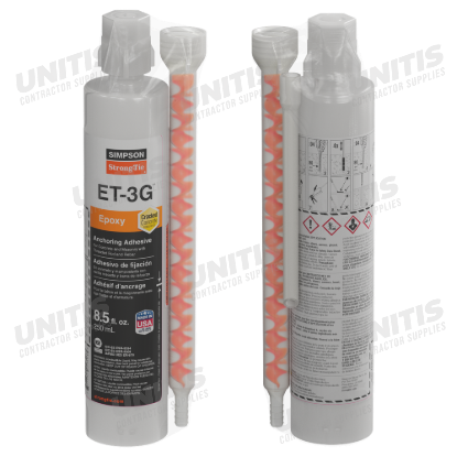 Simpson ET-3G 8.5 oz. Epoxy Adhesive Cartridge w/ Nozzle and Extension