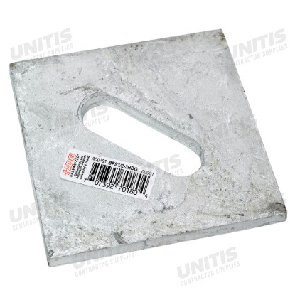 Simpson BPS 3" x 3" HDG Slotted Bearing Plate with 1/2" Bolt Diameter