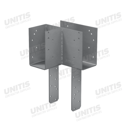 Simpson ECCLLQ L-Shape End Column Cap for 6x Beams, 6x Post w/ SDS Screws, Skewed Left