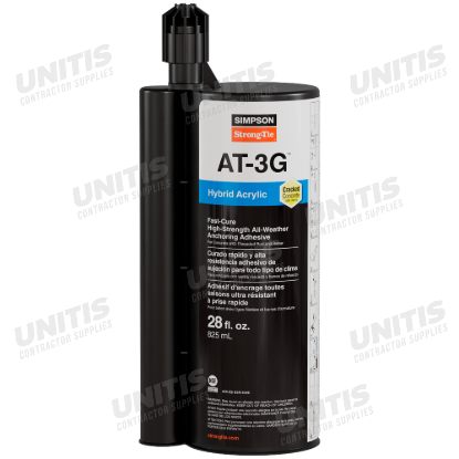 Simpson AT-3G 28-oz. High-Strength Acrylic Anchoring Adhesive Cartridge w/ Nozzle