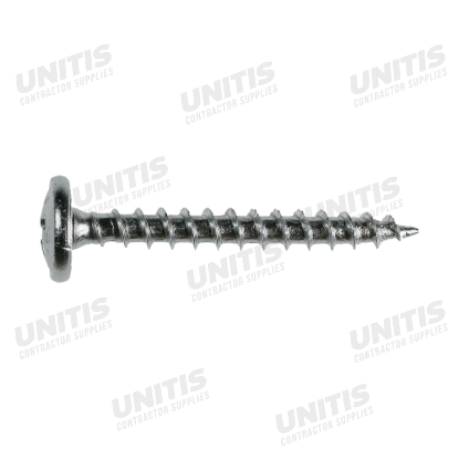 Simpson Wafer-Head Screw - #8 x 1-1/4" #2 Phillips, Clear Zinc Coating - 100/box