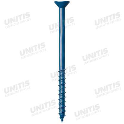 Simpson Titen Turbo - 1/4" x 3-3/4" Torx Flat-Head Concrete Screw, Blue - 100/box