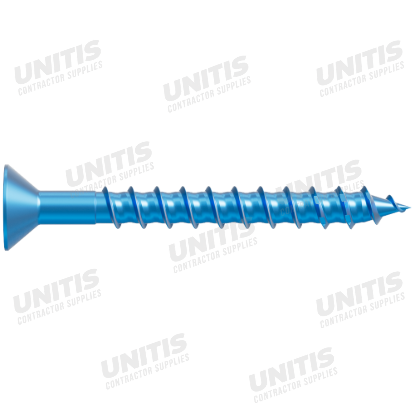 Simpson Titen Turbo - 1/4" x 2-1/4" Torx Flat-Head Concrete Screw, Blue - 100/box