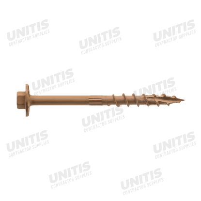 Simpson Strong-Drive SDWH Timber-Hex Screw - 0.195" x 3" 5/16 Hex, DB Coating - 50/box