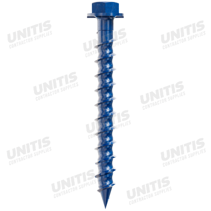 Simpson Titen Turbo - 3/16" x 1-3/4" Hex-Head Concrete Screw, Blue - 100/box
