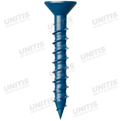 Simpson Titen Turbo - 1/4" x 1-3/4" Torx Flat-Head Concrete Screw, Blue - 100/box