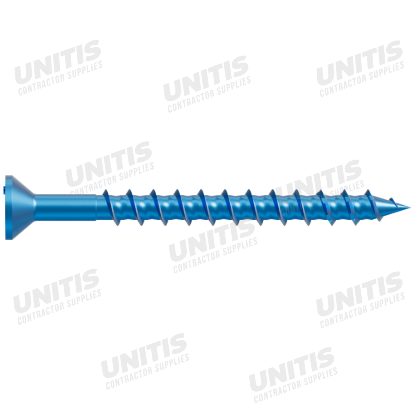 Simpson Titen Turbo - 3/16" x 2-1/4" Torx Flat-Head Concrete Screw, Blue - 100/box