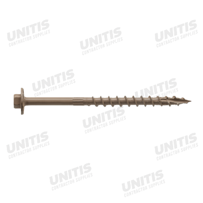 Simpson Strong-Drive SDWH Timber-Hex Screw - 0.195" x 4" 5/16 Hex, DB Coating - 50/box